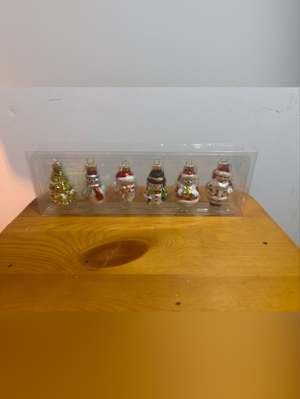 Kurt Adler Glass Holiday Ornament Set - White, Red, Green, Gold